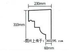 产品分解图型 - 檐口线，型号：SX311-YK-3，规格：230x310mm(3) - 兴安盟三象EPS建材 xam.sx311.cc